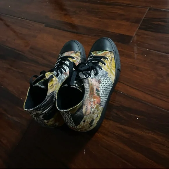 Converse Chuck Taylor All Star Multi Color Hidden Heel WedgeSz 11 US ( N -9 )